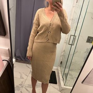 Two piece sweater dress